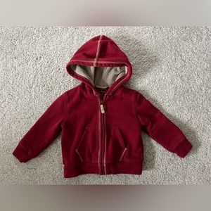 Boys 2T L.L. Bean red zipper hoodie